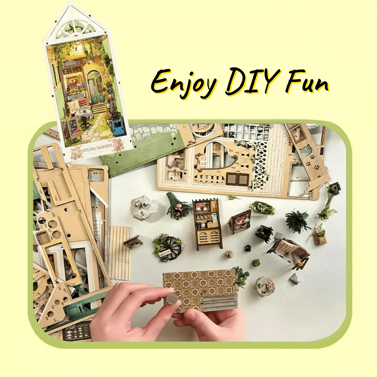 Amazon.co.jp: KingStora DIY ガーデンハウス BookNook